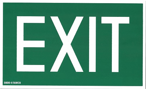 EXIT SIGN