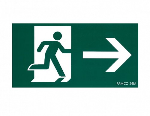 RUNNING MAN RIGHT DECAL