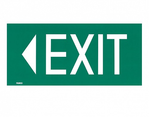 EXIT LEFT DECAL