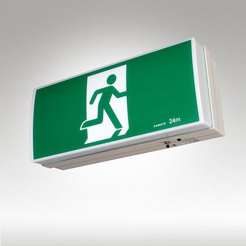 Utility Surface Mounted Single Sided LED Exit or Runningman